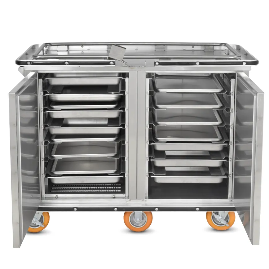 JZ-168xl jail heated bulk food meal delivery cart