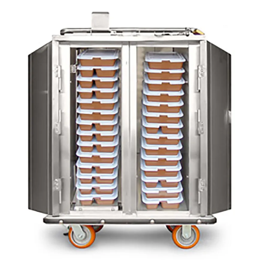 JZHA-84 correctional heated and ambient meal delivery cart